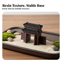 Bonsai Landscape Decoration Intricate Details Bonsai House Decoration Intricately Detailed Miniature Chinese House for DIY Arrangers, Rockery, Desktop