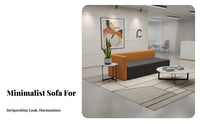 Modern Design Modular Block Sofa Easy to Clean Public Seating Color-Blocking Design Reception Bench Soft Upholstery for Students, Visitors, Office Workers, Lobby, Library, Lounge Area, Family Room