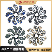 Camouflage PU Golf Iron Head Cover Set with Zipper