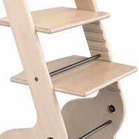 Baby Highchair, Growing Children's Highchair Height-Adjustable, Baby Chair from Natural Material with Harness and Removable Tray, 79x46x49cm