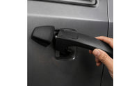 Exterior Door Handle Textured Outer Door Handle Hardware Black Molded for Mechanics