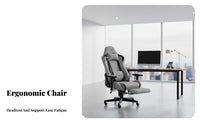 Reclinable spinerest Reclining Highspine Chair Adjustable Height Ergonomic Chair with Footrest robustDuty Base Gaming Seat Lumbar Support Pillow for Students, Home Users, Remote Workers, Dormitory, Study, Game Room, Bedroom