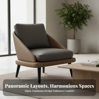 Minimalist Design Curved Shell Armchair Versatile Design Reception Seating Stable Construction Commercial Furniture Easy to Clean for Business Owners, Interior Designers, Hotel Lobby, Coffee Shop, Home Office, Living Room