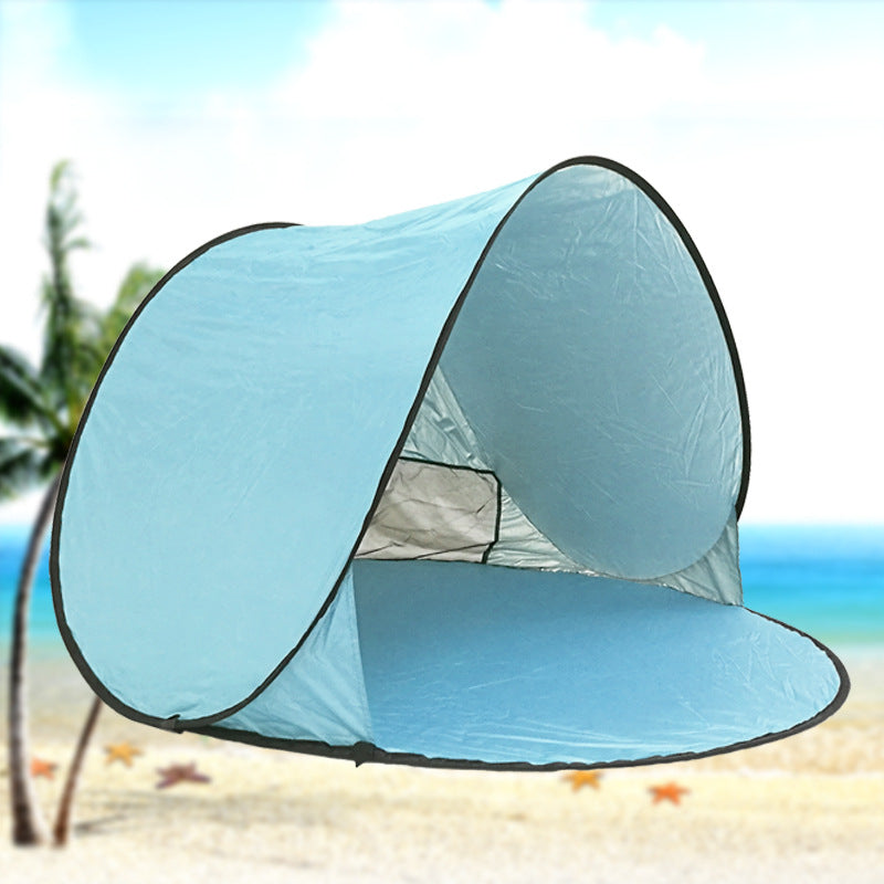 Automatic Pop-Up Beach Tent UV Protection Sun Shelter for Camping and Outdoors