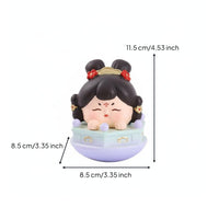 Desktop Mini Statue Cute Cartoon Figure Kawaii Character Ornament for Collectors, Teens, Kids, Shelf Display, Car Dashboard