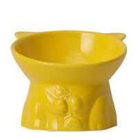 Anti-Tip Elevated Pet Bowl Easy to Clean Elevated Cat Bowl Dishwasher Safe High-Foot Pet Dish for Cats, Small Dogs