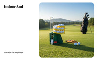 Creative Gift Automatic Golf Ball Dispenser No Batteries Required Semi-Automatic Golf Ball Dispenser Large Capacity for Beginners, Backyard