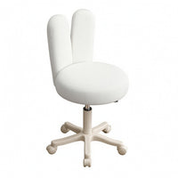 Rolling Stool with Backrest Height Adjustable Swivel Stool with Backrest Padded Furniture for Makeup Artists