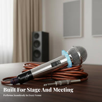 Corded Handheld Audio Pickup Anti-Feedback Corded Audio Pickup Corded Singing Mic Full-Metal Frame Audio Equipment for Singers