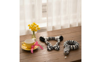3 Pieces Soft Striped Equine Ears Headband with Tail Fuzzy Animal Ears Headband Padded Bow Tie Soft for Cosplayers