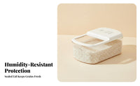 Rice Storage Container Humidity-Resistant Sealed Grain Bin Large Capacity Rice Dispenser for Kitchen Countertop
