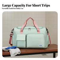 Gym Duffle Bag Damp and Dry Separation Athletic Gear Duffel Bag Large Capacity for Fitness Enthusiasts, Commuters, Swimming, Business Trip