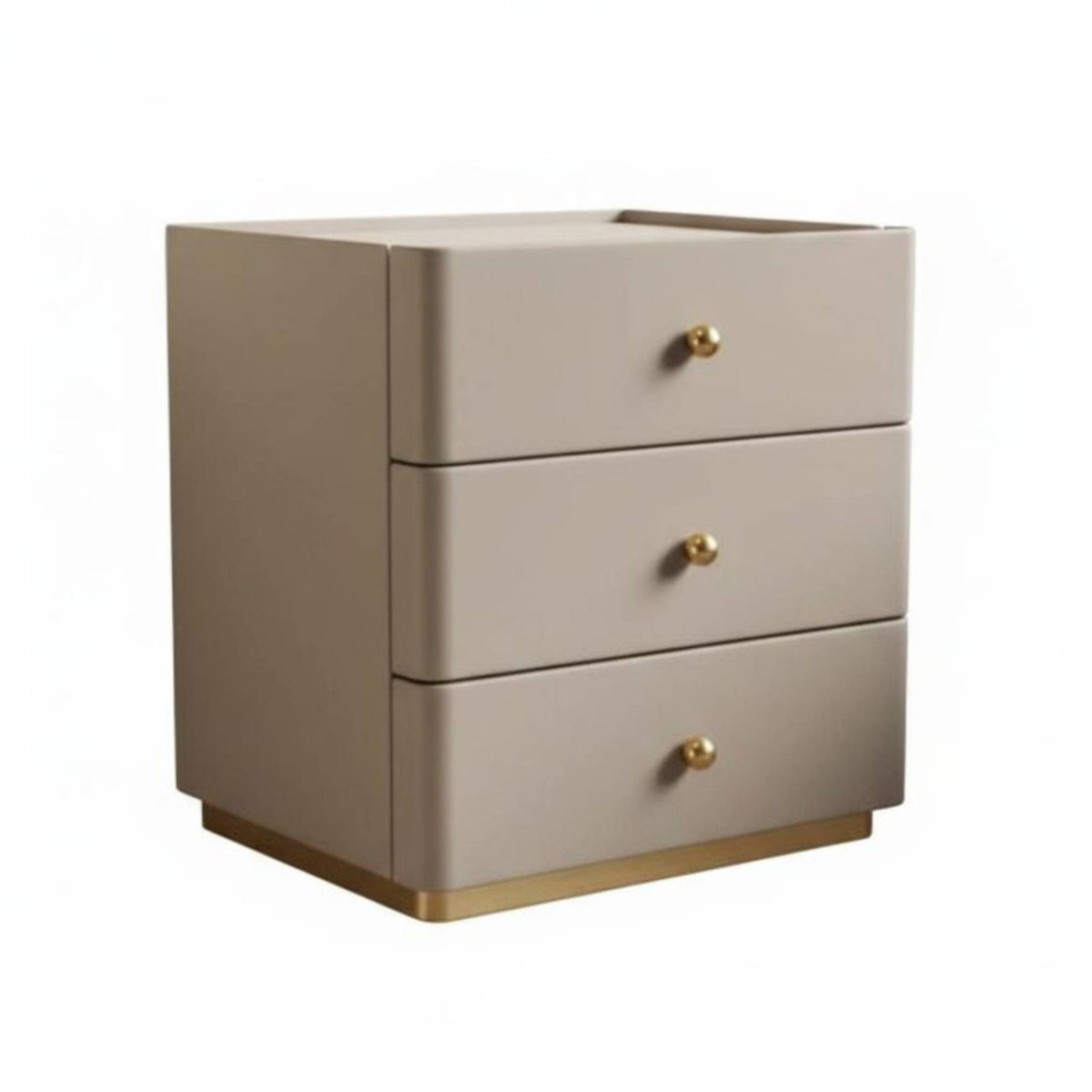 Modern Design 3-Drawer Chest Large Capacity Storage Bedside Table Spacious Tabletop Nightstand Sturdy Construction for Homeowners, Renters, Adults, Hotel Room, Entryway, Hallway