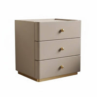 Modern Design 3-Drawer Chest Large Capacity Storage Bedside Table Spacious Tabletop Nightstand Sturdy Construction for Homeowners, Renters, Adults, Hotel Room, Entryway, Hallway