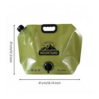 Camping Water Container with Spout Thickened Portable Water Carrier with Handle Compact for Camping, Outdoor Survival