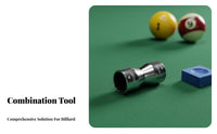 3-in-1 Cue Tip Tool Aluminum Alloy Pool Cue Tip Shaper Multifunctional