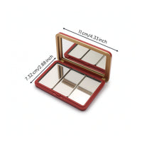 Makeup Organizer with Mirror Matte Makeup Case with Mirror Cosmetic Storage Box Travel-Friendly Cosmetic Box Portable
