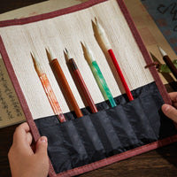 Large Capacity Calligraphy Brush Roll Portable Chinese Brush Storage Mat Safeguarding Lightweight for Calligraphers, Artists, Art Students, Travel
