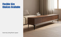 Modern Minimalist TV Cabinet & Coffee Table Set, Nordic Style, Multi-Functional Storage, For Small Apartments