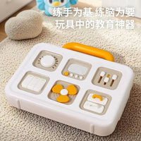 Montessori Busy Board for Toddlers - Fine Motor Skills Training Toy