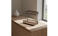 2-Tier desktop Storage Rack with Hooks Metal Countertop Organizer with Hooks Compact