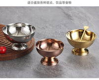 Korean Style Stainless Steel Champagne Cup Dessert Bowl