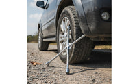 Four-Way Lug Wrench Chrome-Plated Four-Way Cross Wrench 18-Inch for Garage