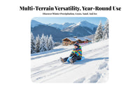 Wear-Resistant winter sled Mat Thickened Design Portable sled throughout the year Use Sliding Board With Handles for Children, Adults, Families, Grassy Slopes, wintery Hills, Sand Dunes, Backyard