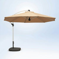 Offset Umbrella with Base Resistant Cantilever Umbrella Water-Repellent for Garden, Poolside