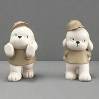 Dog Bookends Cartoon Animal Bookends Playful for Desk