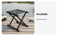 Foldable Cross-Legged Camp Stool space-saving Folding Chair Easy Storage Portable Seating sturdyDuty for Outdoor aficionados, journeyers, Fishing, Train journey, Outdoors, Picnics