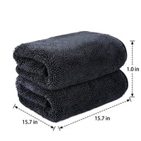 1000 GSM Car Drying Towel, Super Absorbent Double Layer Twisted Yarn Wash Cloth, Cloth for Detailing, Glass and Household Use