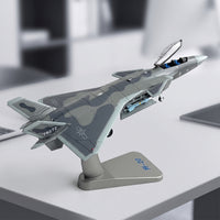 1:72 Scale J-20 Aircraft Model with Stand Two-Seat for Aviation Enthusiasts