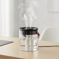 High-Frequency Humidifier twinSpray Tabletop Humidifier Appliance Compact Portable for Desk, Office