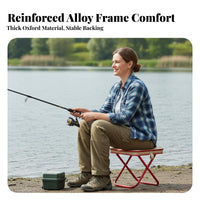 Foldable Design Collapsible Stool Lightweight space-saving Collapsible Stool Quick Setup Camping Chair long-lasting for catchermen, adventurers, catching, Backyard, journey, Hiking