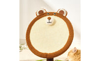 Round Cat Scratching Board Circular Base Round Cat Scratcher 2-in-1 Design Activity Center Scratcher