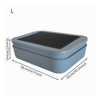 Mesh Lid Box Separate Compartments Double-Layer Breeding Box Mealworm Container Plastic Mesh Breeding Container