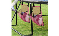 2 Pieces Easy to Clean Trampoline Shoe Bag Adjustable Straps Trampoline Side Storage Pouch for Backyard, Garden