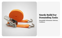 Rustproof Ratchet Tie-down Strap Rust-Resistant Stainless Steel Tensioner Strap Heavy Duty for Haulers, Movers, Moving, Trailers, Roof Racks