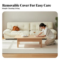 Cushiony Couch Wabi-Sabi Aesthetic Deep-Seat Configurable Sofa Modern Minimalist design Living Room Furniture for Homeowners, Families, Home, Lounge Area
