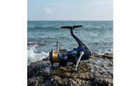 Screw-in Handle Fishing Reel with Shallow Spool left/right Interchangeable Metal Fishing Reel Sleek Compact for Anglers