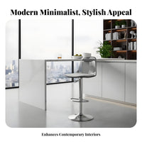 Thick Padded Cushion Adjustable Swivel Bar Stool Modern Design Adjustable Swivel Stool Built-in Footrest Counter Chair Stable Round Base for Nail Technicians, Business Owners, Cafe, Kitchen Island, Dining Room, Reception Desk