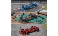 Metal Chassis Frame 1/28 Scale RC Car Chassis with Servo Arm Upgrade for Hobbyists
