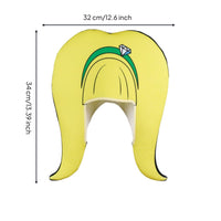 Yellow Hairpiece Headpiece Stage Prop Yellow Fuzzy Hairpiece Universal Fit Novelty Costume Hood for Halloween