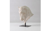Horse Head Sculpture Resin Horse Head Statue Textured Sculpture with for Art Collectors, Entryway, Display Shelf
