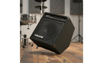 3-Band Equalizer Electronic Drum Amplifier Balanced Frequency Reaction 30W Drum Amp True Analog Circuit Simulation Digital Modeling 30W Practice Amplifier Two Channel for Drummers, Musicians, Home Studio, Small Gigs