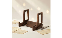 Adjustable Book Rest Slanted Wooden Book Stand Tabletop Recipe Books Holder for Readers, Cooks