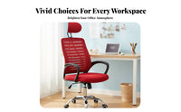 Height Adjustable Ergonomic Mesh Computer Chair Rolling Casters High-Back Mesh Swivel Chair Padded Seat Office Furniture for Students, Executives, Gamers, Conference Room, Workstation