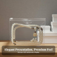 Transparent Anti-Oxidation Pouch Thickened Transparent Jewelry Pouch Reusable Anti Tarnish Resealable Closure Bag for Collectors, Journeyers, Drawers
