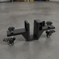 2 Pieces Door Installation Door Carrier Clamp-on Doors Carrier with Wheel Rolling Hardware for Home Improvers, Home Remodeling